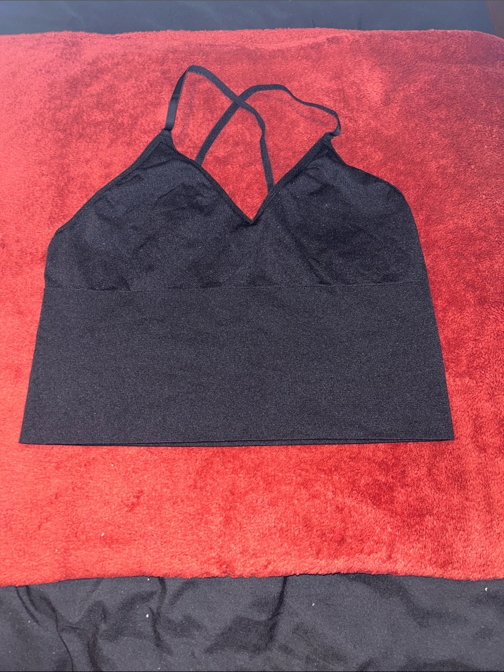 Streetwear Society Black Cropped Strappy Camisole